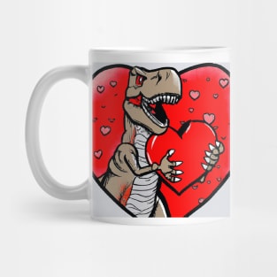 T-Rex In Love Mug